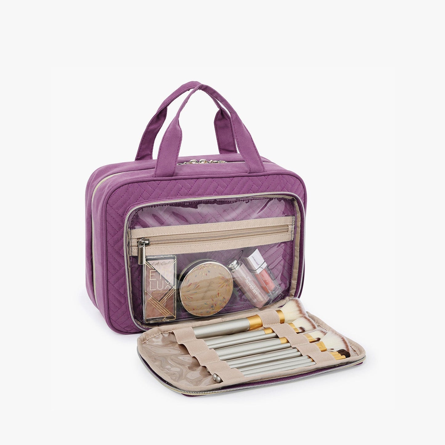 Waterdichte Toilettas met Doorzichtige Reisset – Luxe Opberg- & Make-up Tas voor Reizen