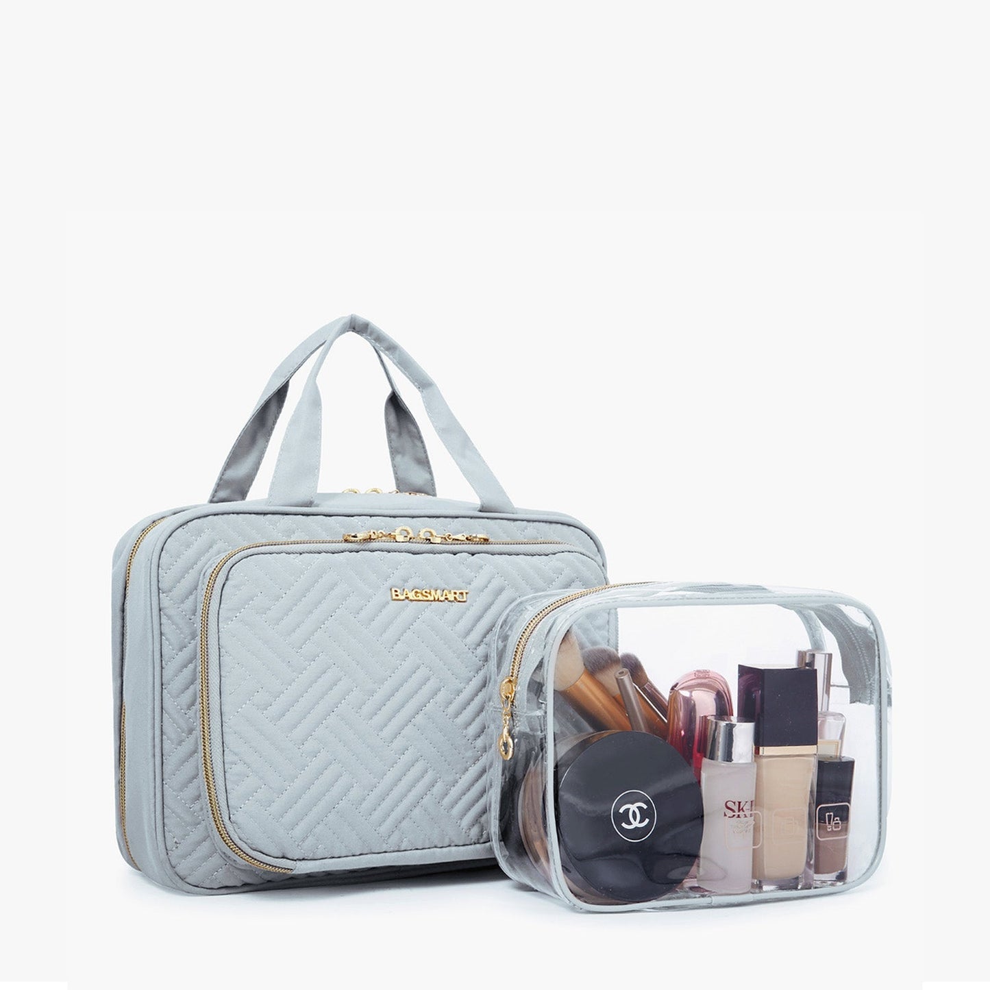 Waterdichte Toilettas met Doorzichtige Reisset – Luxe Opberg- & Make-up Tas voor Reizen