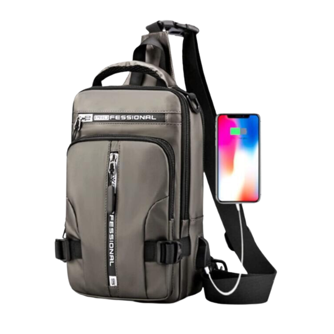 Waterdichte Crossbody Tas – Modern, Ruim & Handig met USB-aansluiting