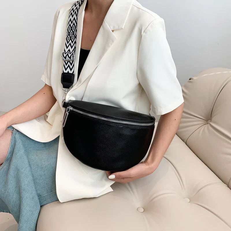 Trendy Crossbody Tas met Brede Schouderband – Stijlvol & Comfortabel