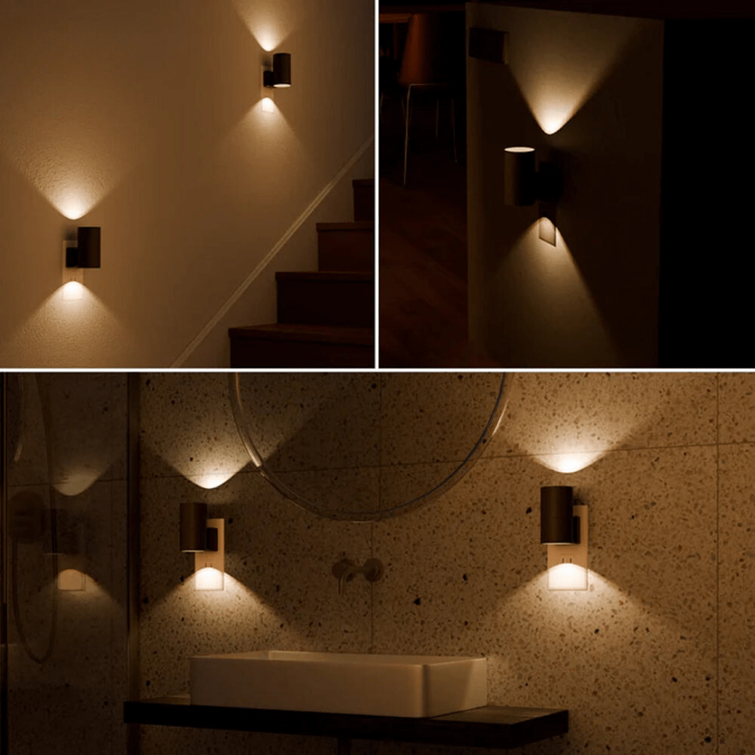 LED Wandlamp met Stekker – Dimbaar & Plug & Play | Modern Design in Zwart