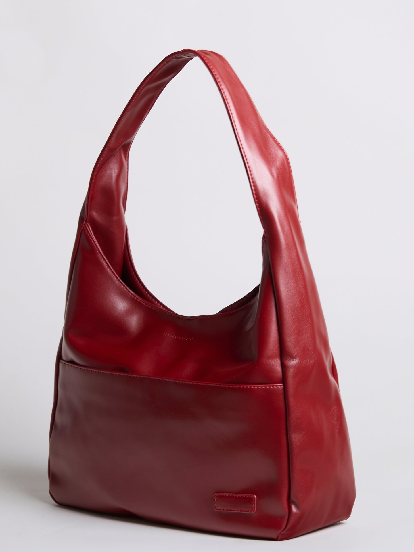 Minimalistische Hobo Schoudertas – Vegan Leer
