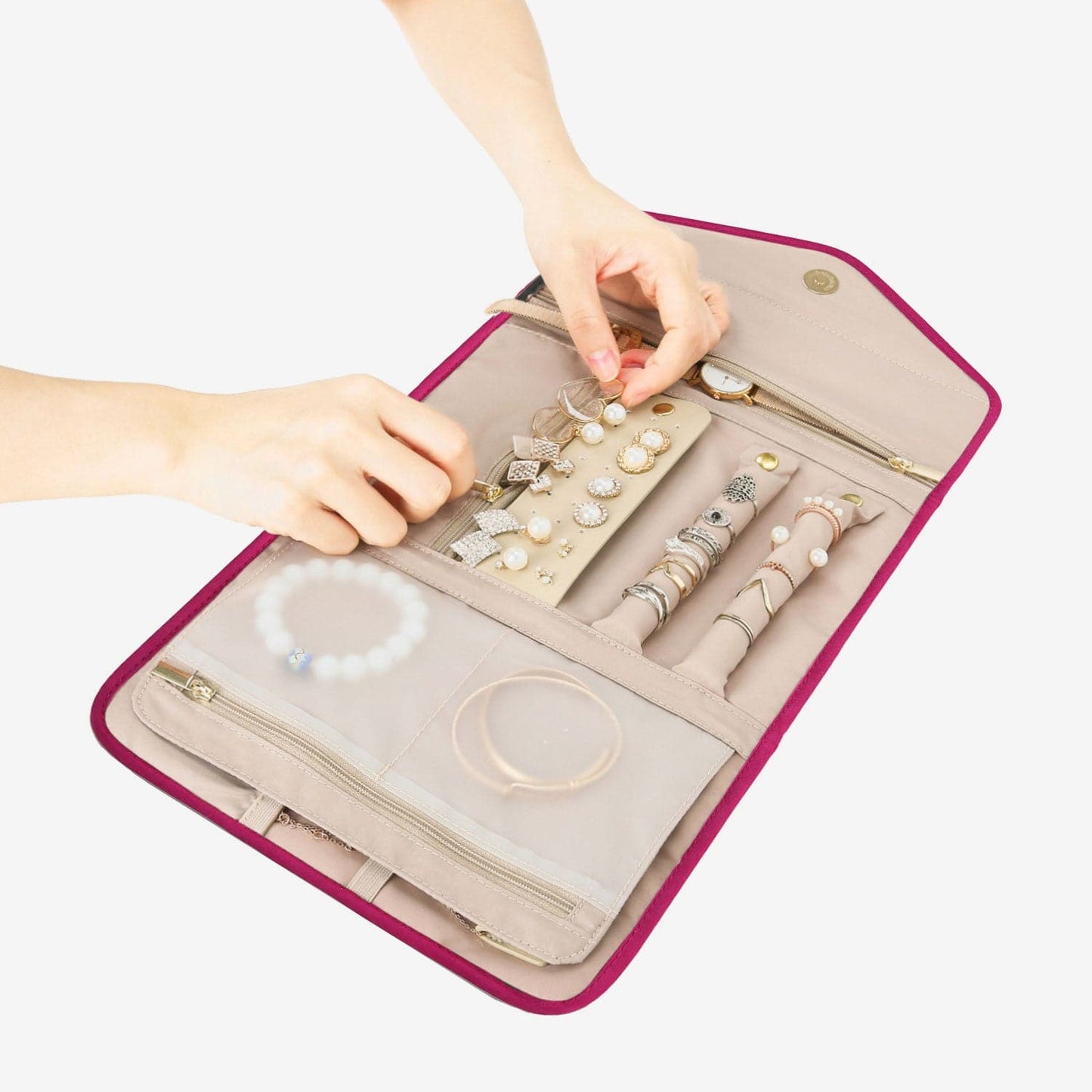 Turquoise Sieradentasje – Compacte Envelop Sieraden Organizer voor Reizen