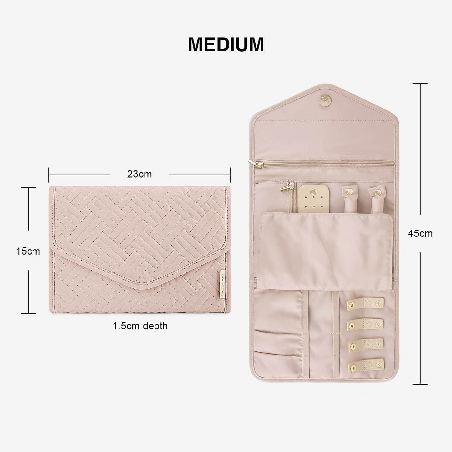 Turquoise Sieradentasje – Compacte Envelop Sieraden Organizer voor Reizen