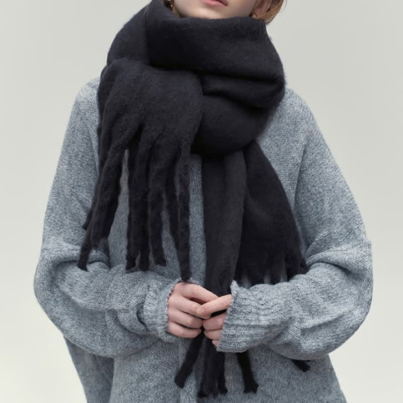 Warme Gebreide Wintersjaal voor Dames – Zacht en Elegant