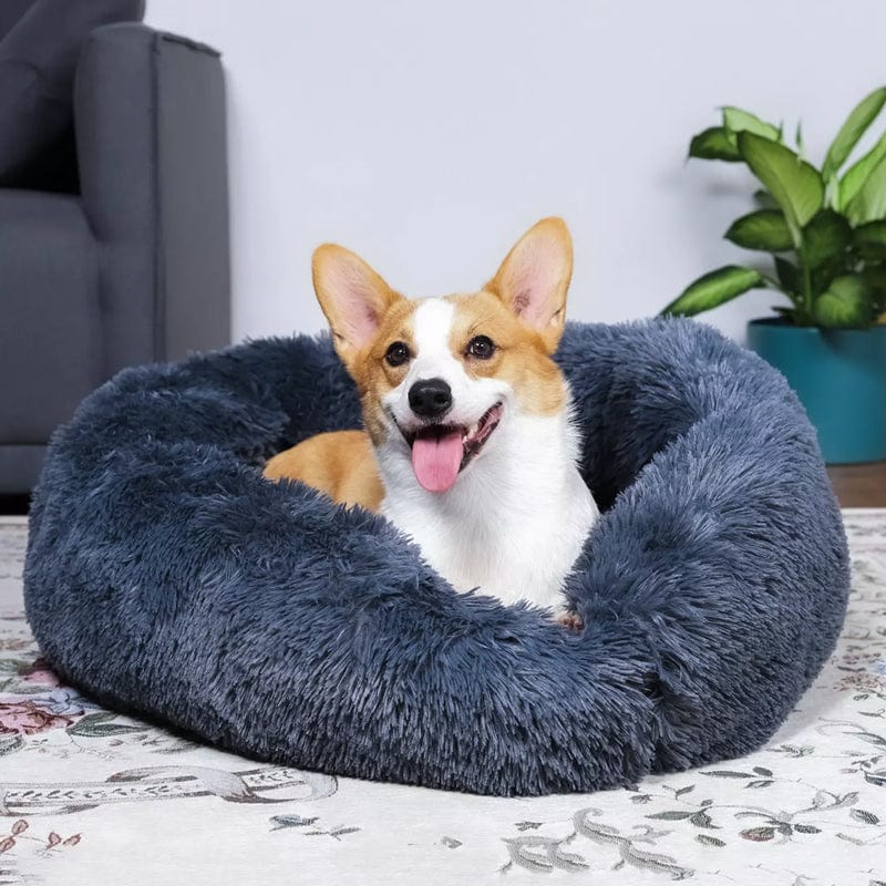 Ronde Honden- en Kattenmand – XXL Knuffelbed van Pluche