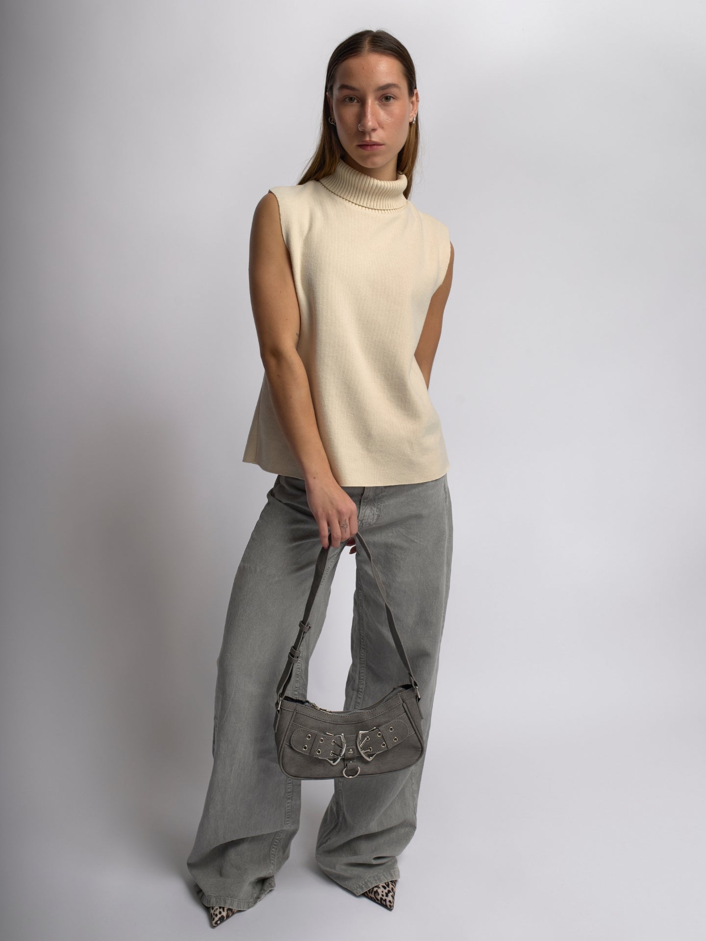 Trendy Schoudertas met Gesp – Compact & Stijlvol