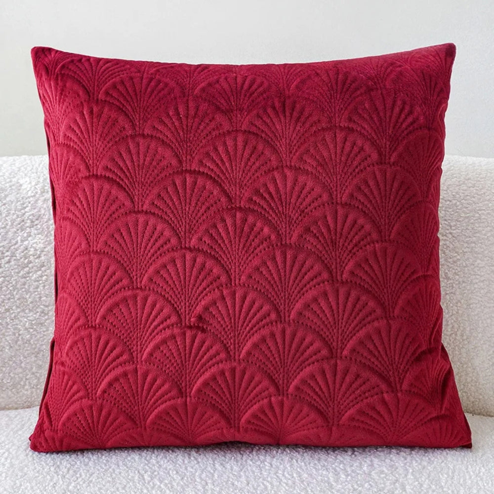 Velours Sierkussen met Geometrisch Patroon – Luxe Kussenhoes in Diverse Kleuren