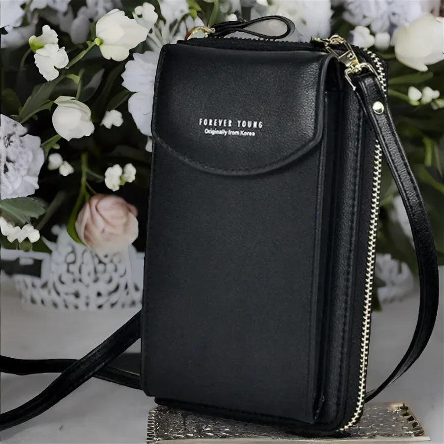 Forever Young Crossbody Telefoontas – Compacte Schoudertas met Meerdere Vakken