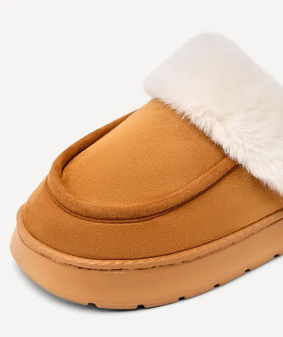 Dames Warme Pantoffels met Bontvoering – Comfortabele Winter Slippers
