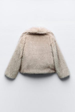 Luxe Faux Fur Jas Dames – Elegante Winterjas met Zachte Voering