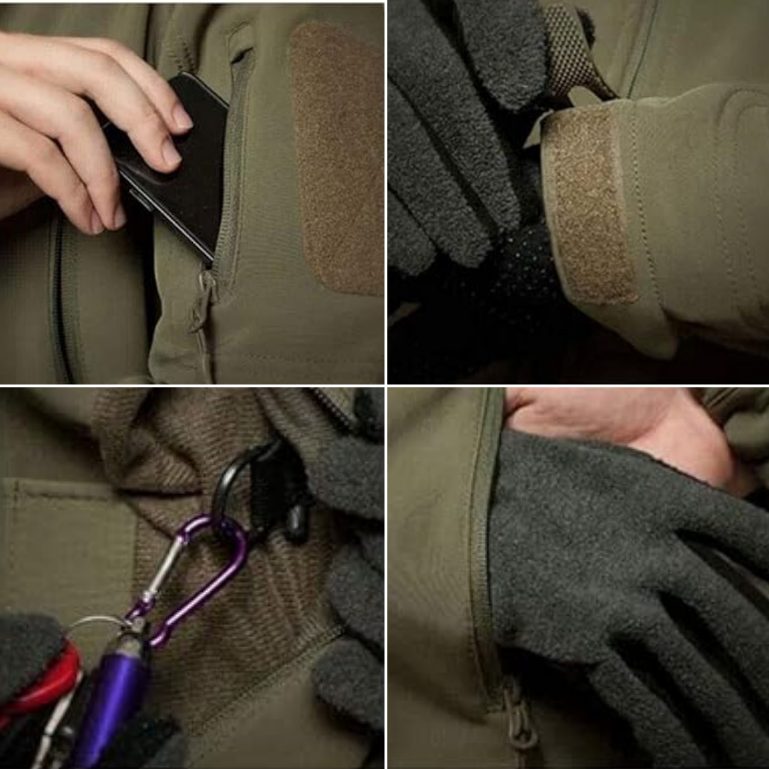 Tactische Softshell Jas voor Heren – Waterdichte Outdoor Jas met Capuchon