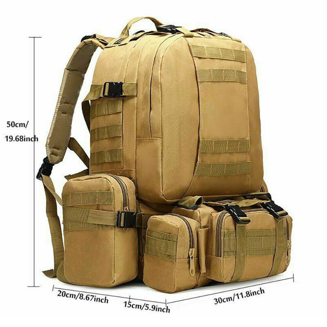 Army Style Rugzak 50L – Waterdicht, Duurzaam & Ruim