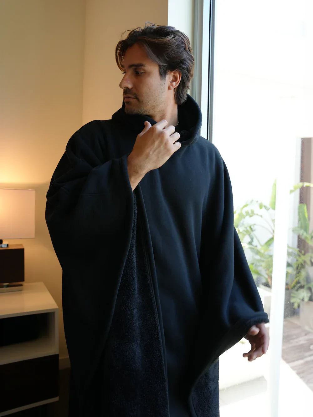 Draagbare Deken met Capuchon – Warme Fleece Poncho voor Thuis & Buiten