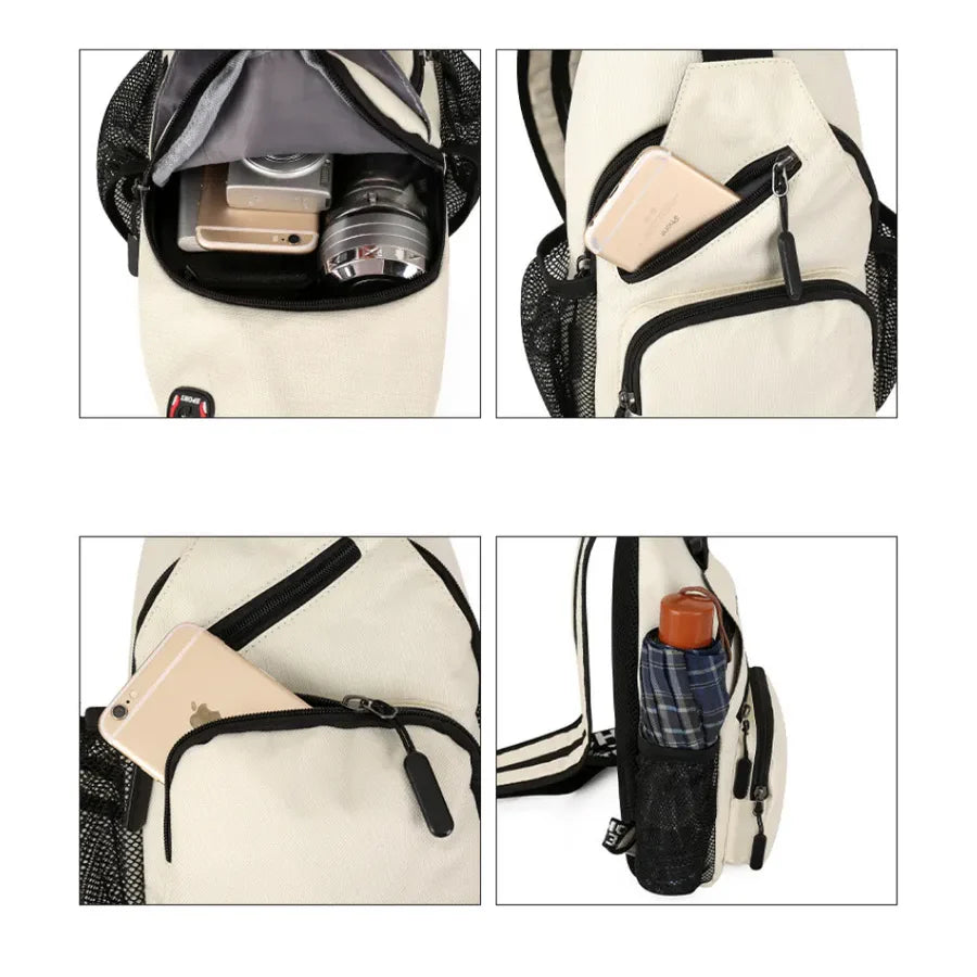 Sportieve Crossbody Rugtas – Compact, Praktisch & Comfortabel