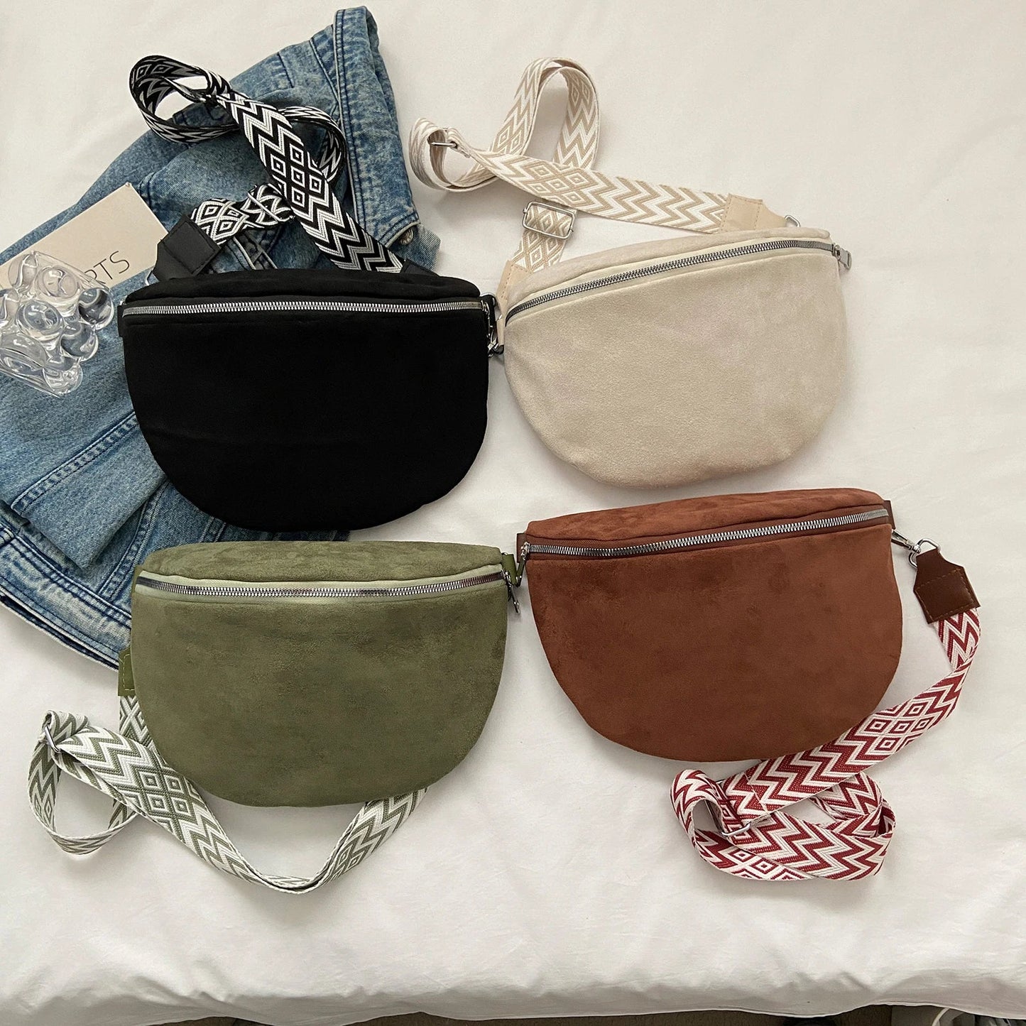 Minimalistische Suède Heuptas – Stijlvol & Comfortabel