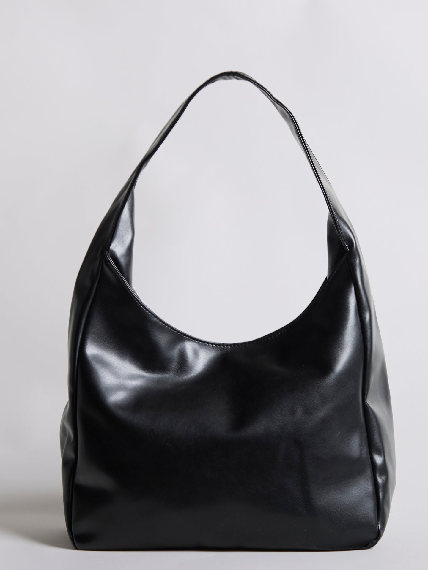 Minimalistische Hobo Schoudertas – Vegan Leer