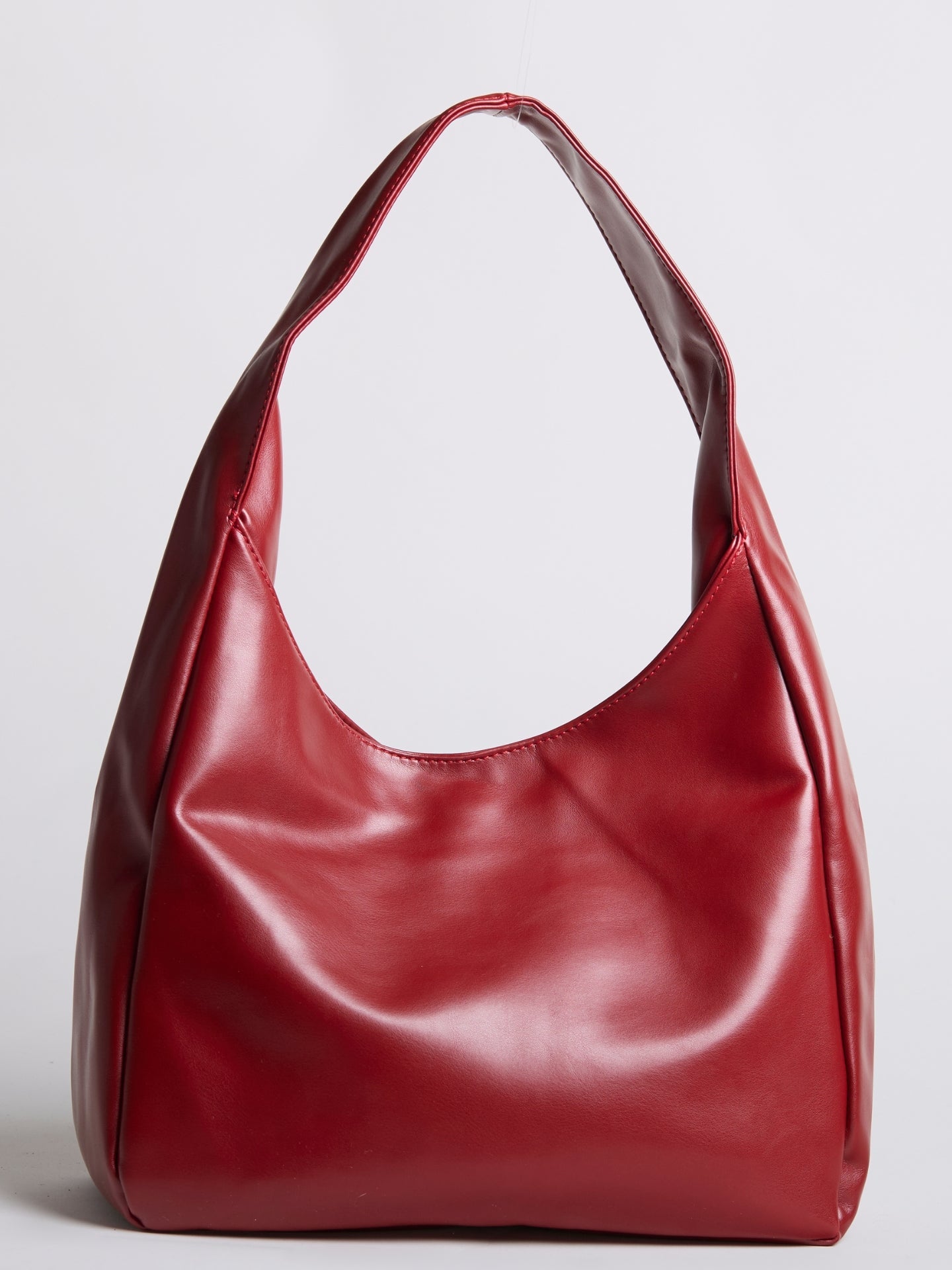 Minimalistische Hobo Schoudertas – Vegan Leer