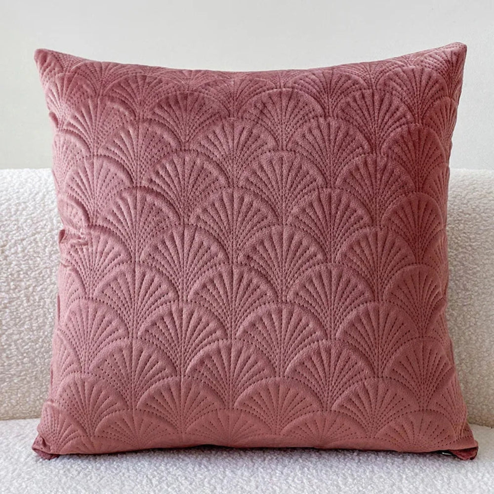 Velours Sierkussen met Geometrisch Patroon – Luxe Kussenhoes in Diverse Kleuren