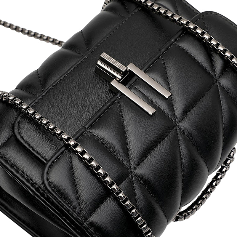 Luxe Quilted Design Schoudertas met Ketting