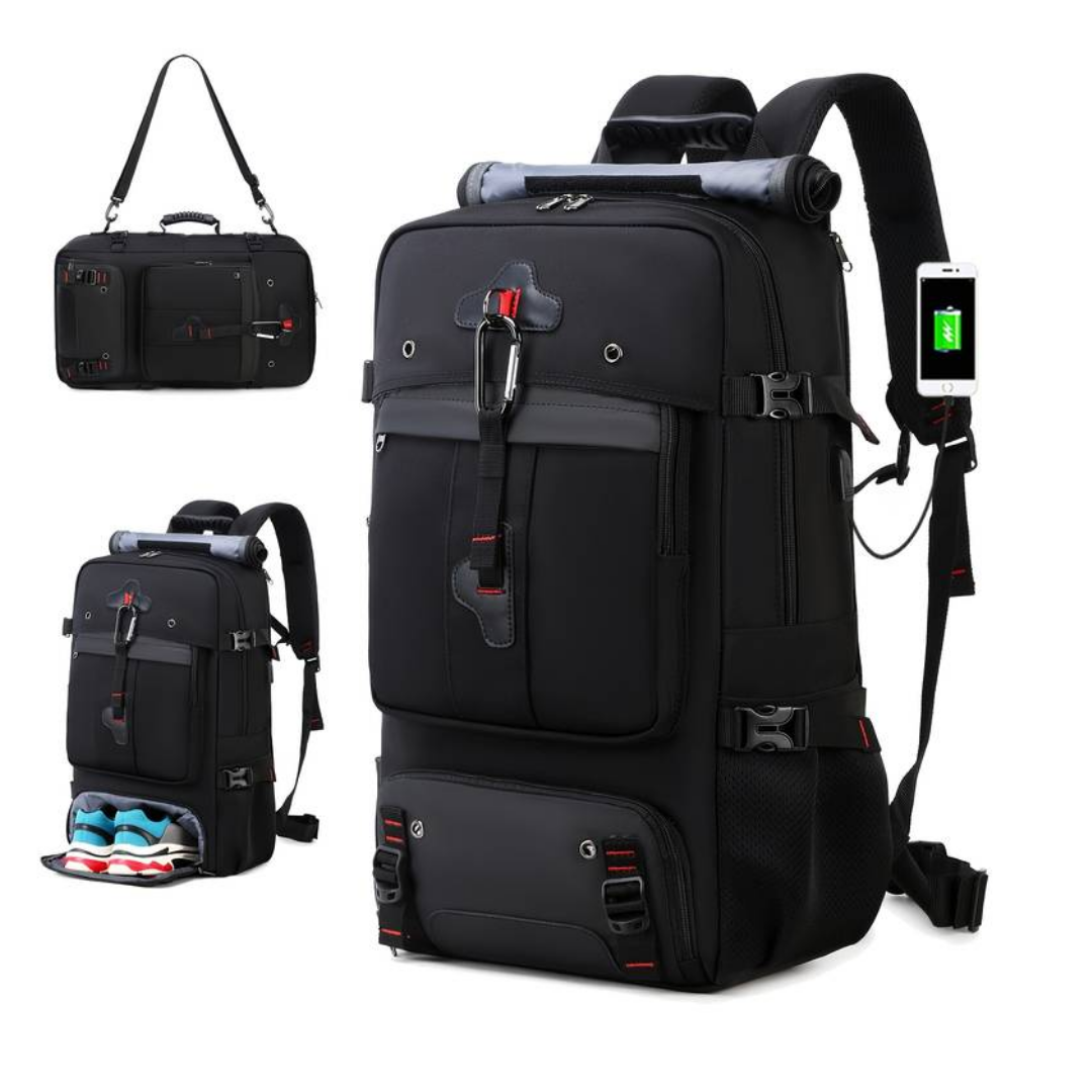 Waterdichte Rugzak 50L met USB-aansluiting – Comfortabel & Ruim