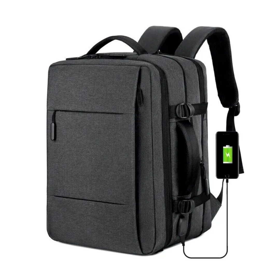 Waterdichte Reistas Rugzak – USB-aansluiting & Laptopvak (15,6″)