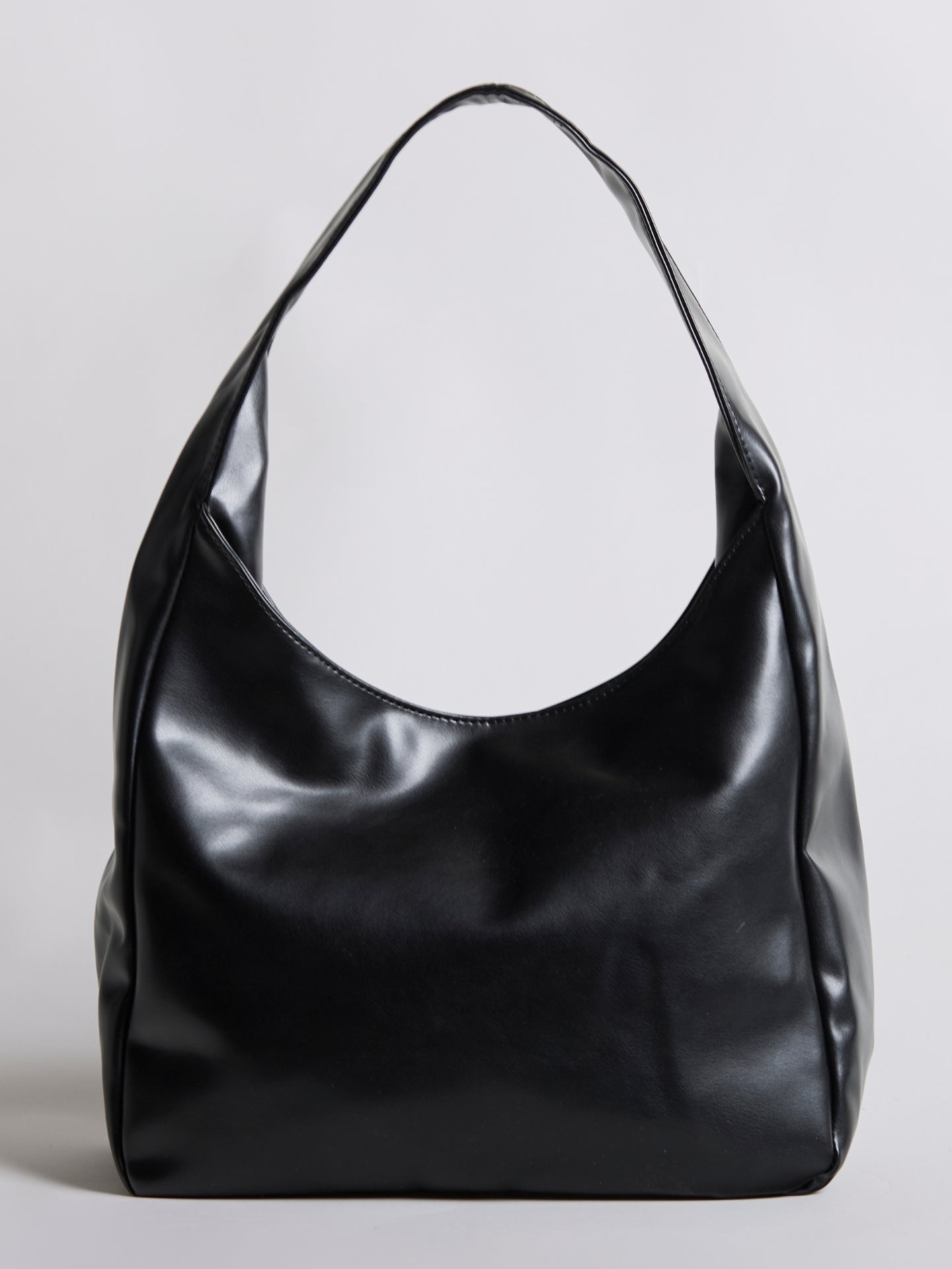 Minimalistische Hobo Schoudertas – Vegan Leer