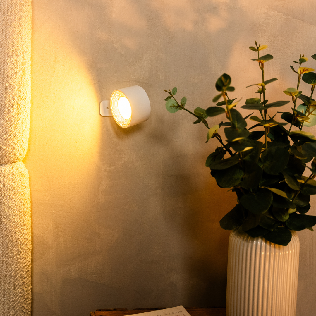 Minimalistische LED Wandlamp – Magnetisch & Dimbaar | USB Oplaadbaar | Warm Licht