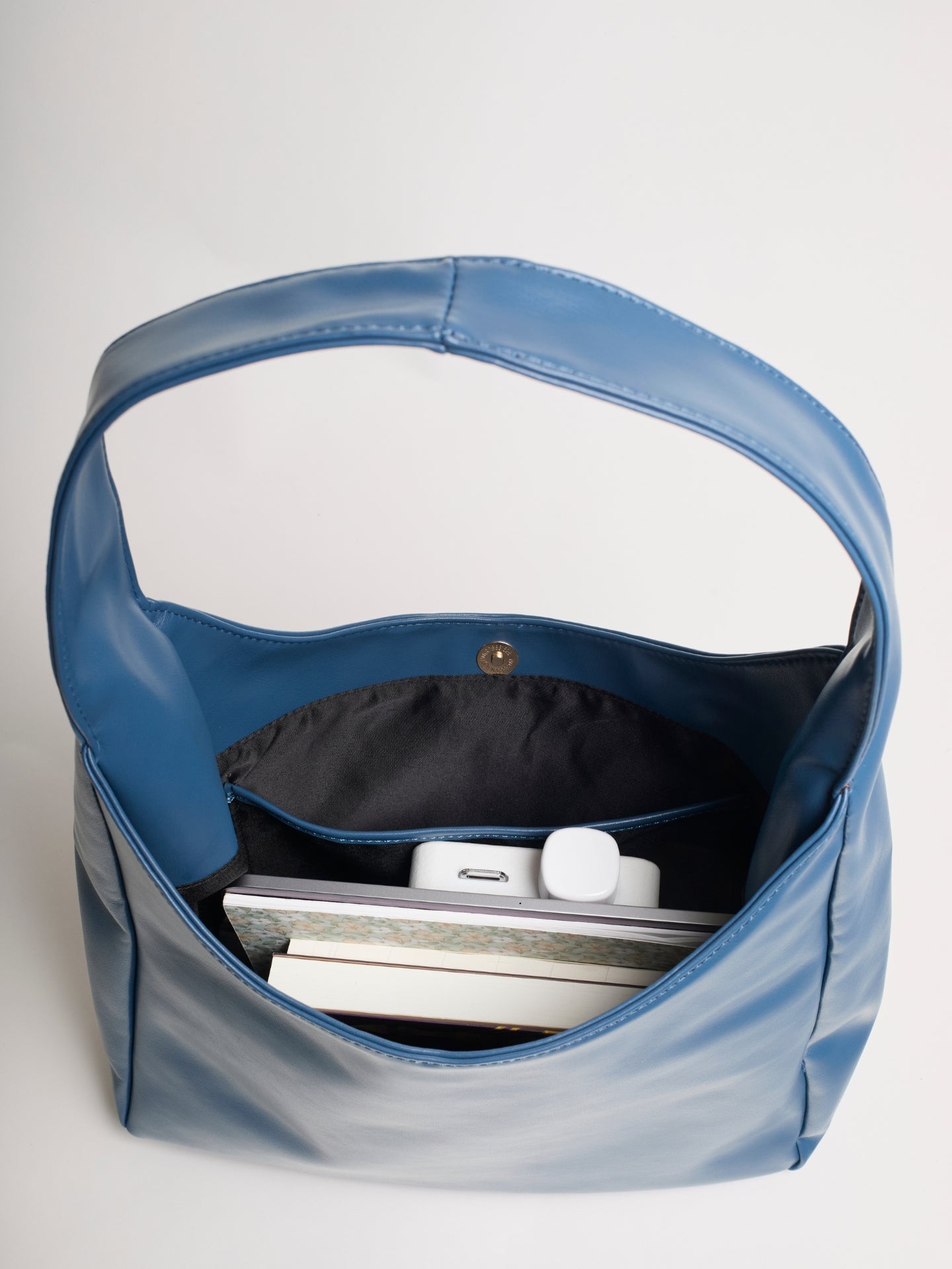 Minimalistische Hobo Schoudertas – Vegan Leer