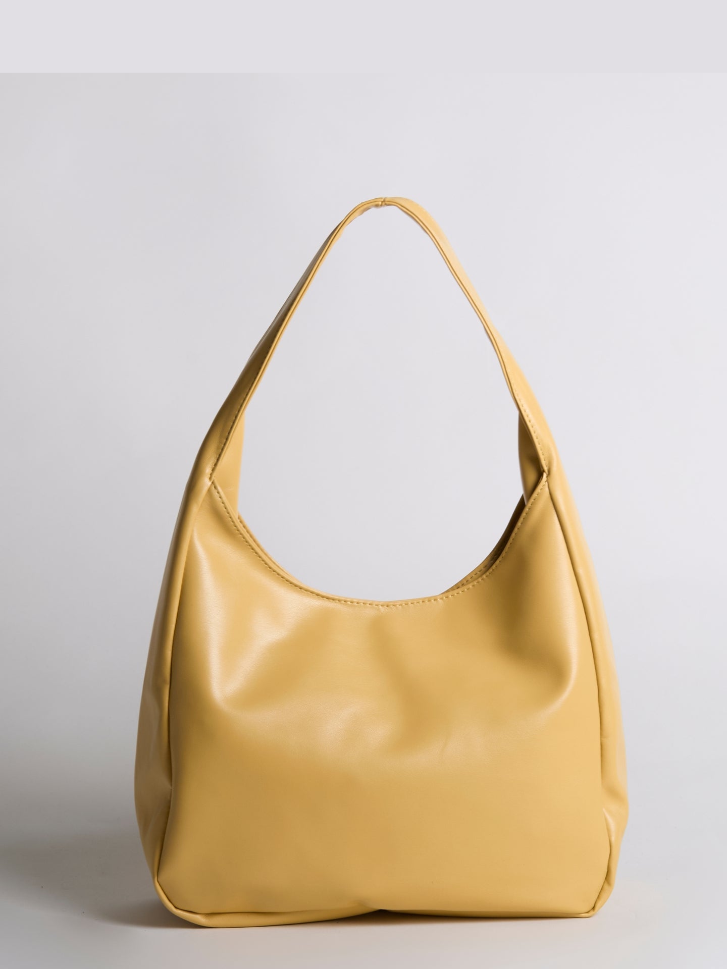 Minimalistische Hobo Schoudertas – Vegan Leer