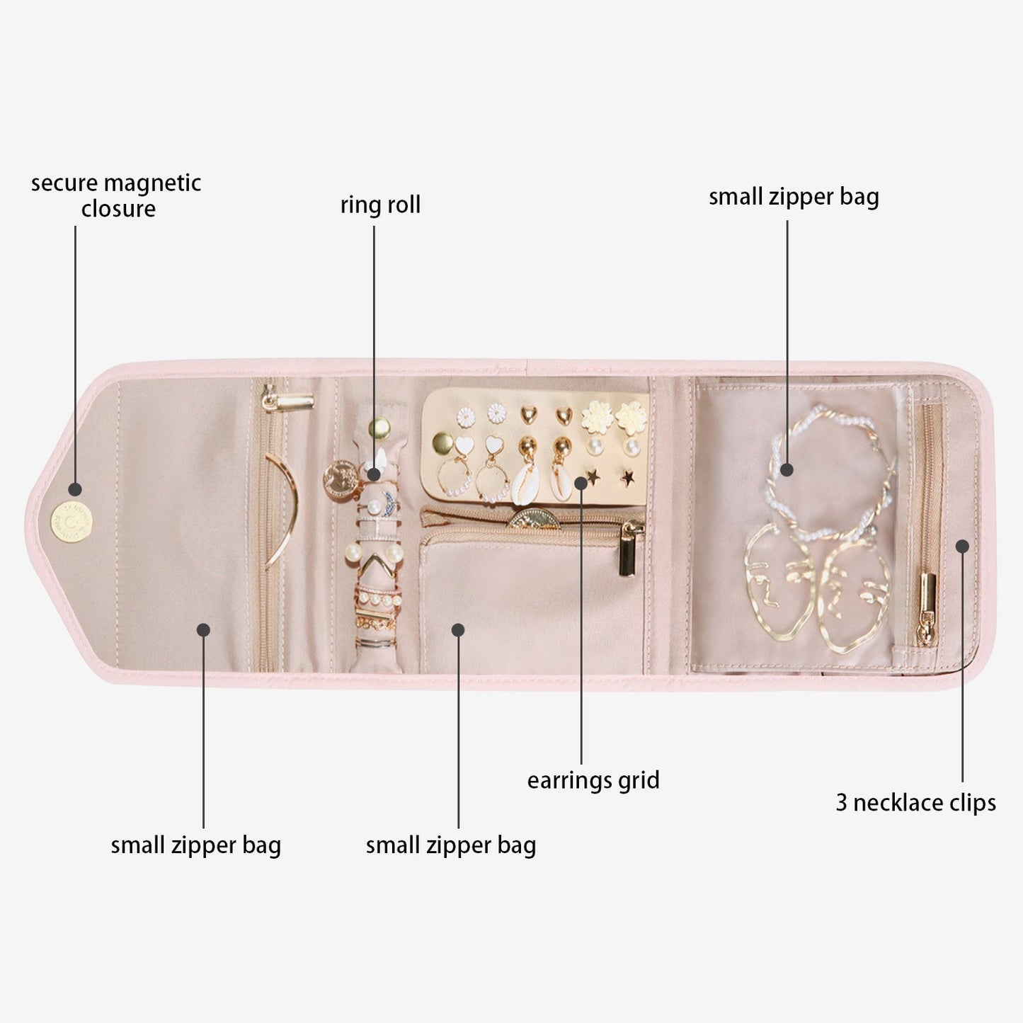 Turquoise Sieradentasje – Compacte Envelop Sieraden Organizer voor Reizen