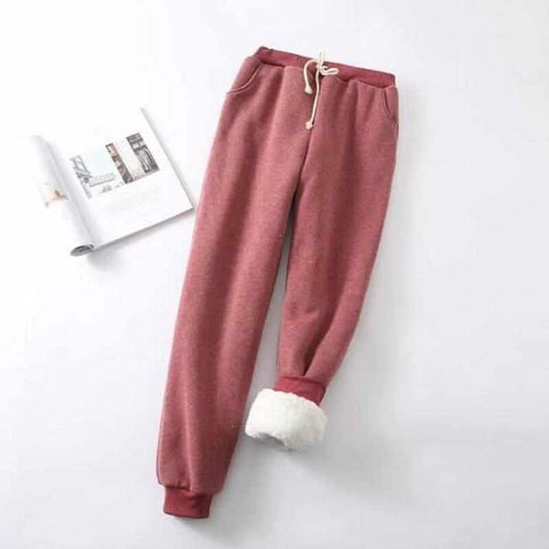 Warme Joggingbroek Dames – Gevoerde Fleece Broek voor Winter
