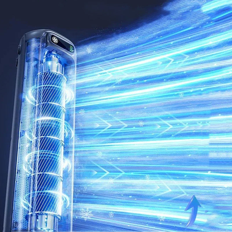 Draagbare Aircooler met LED – 2-in-1 Ventilator en Luchtreiniger voor Thuis en Kantoor