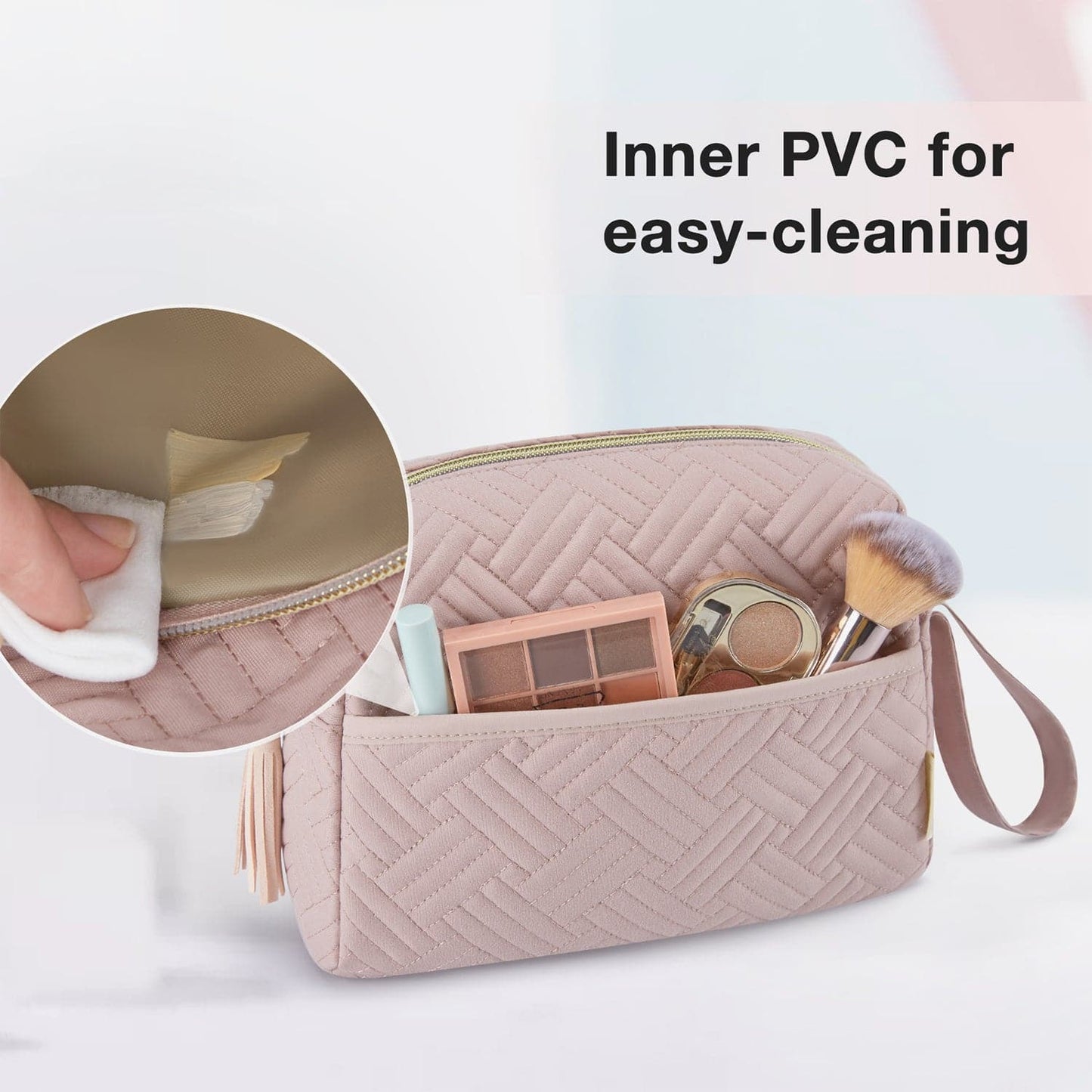 Luxe Toilettas met Polsband – Waterafstotende Make-up & Reis Organizer