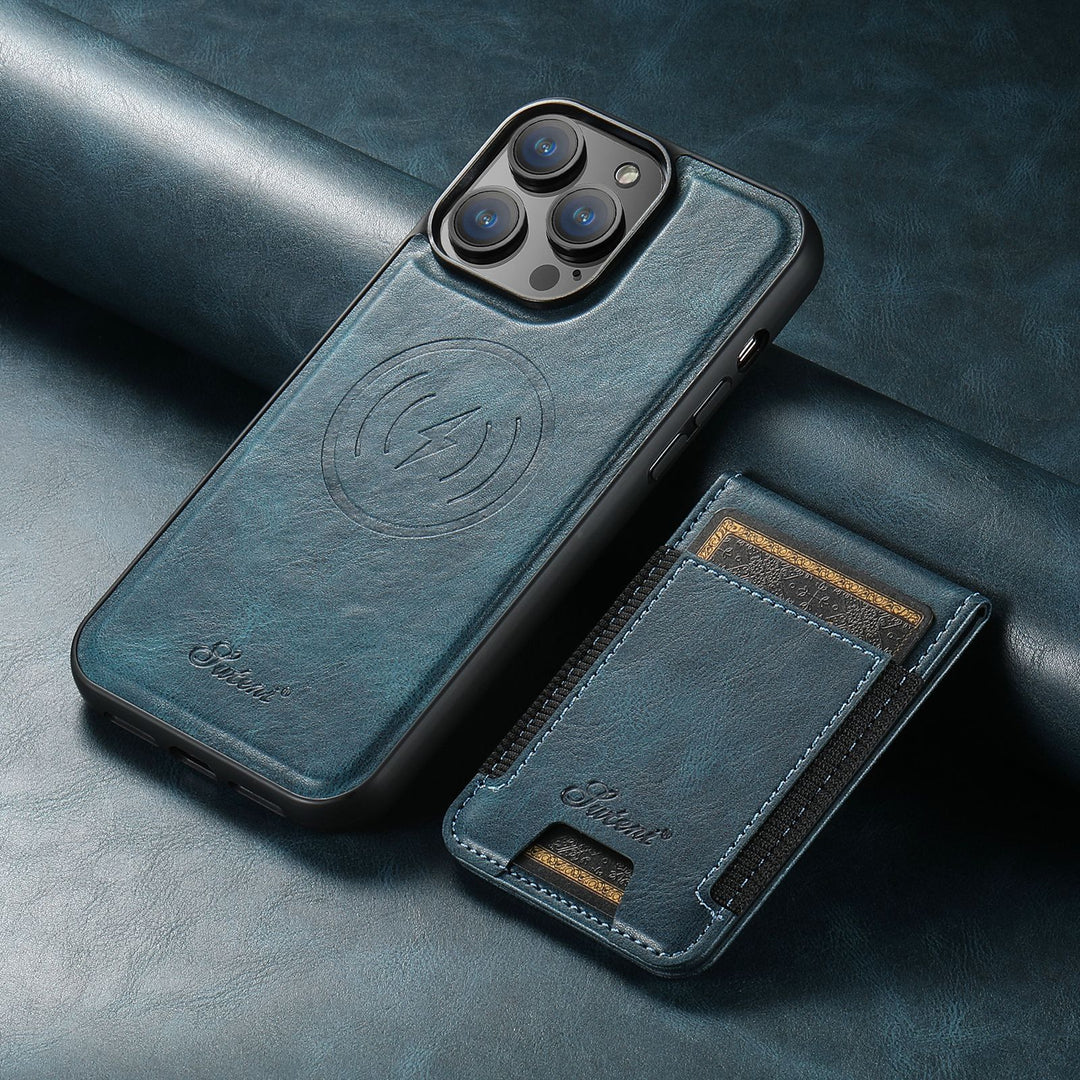 Leren iPhone Hoesje met MagSafe & Kaarthouder – 2-in-1 Wallet Case