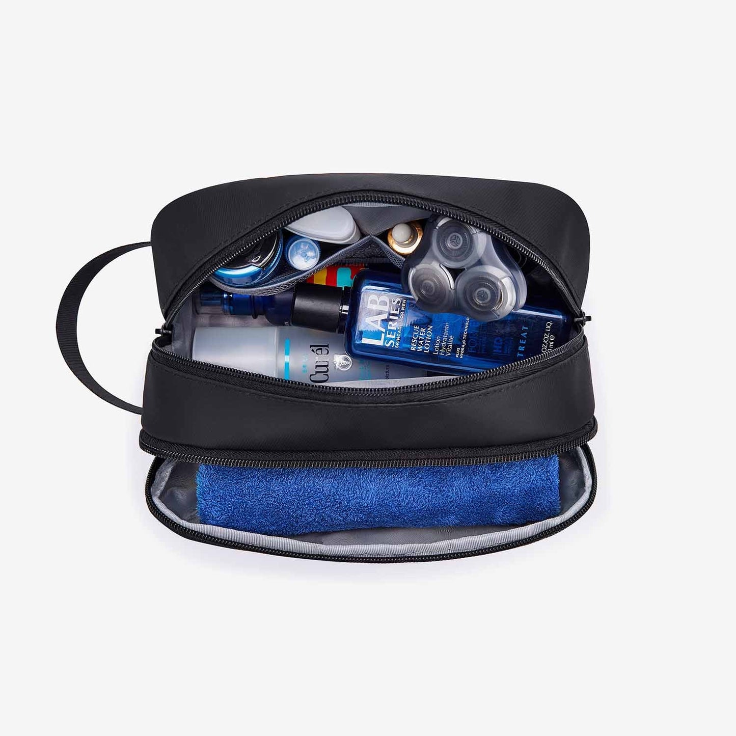 Liorra Toilettas voor Heren – Waterafstotend & Compact met Meerdere Vakken – Zwart of Blauw