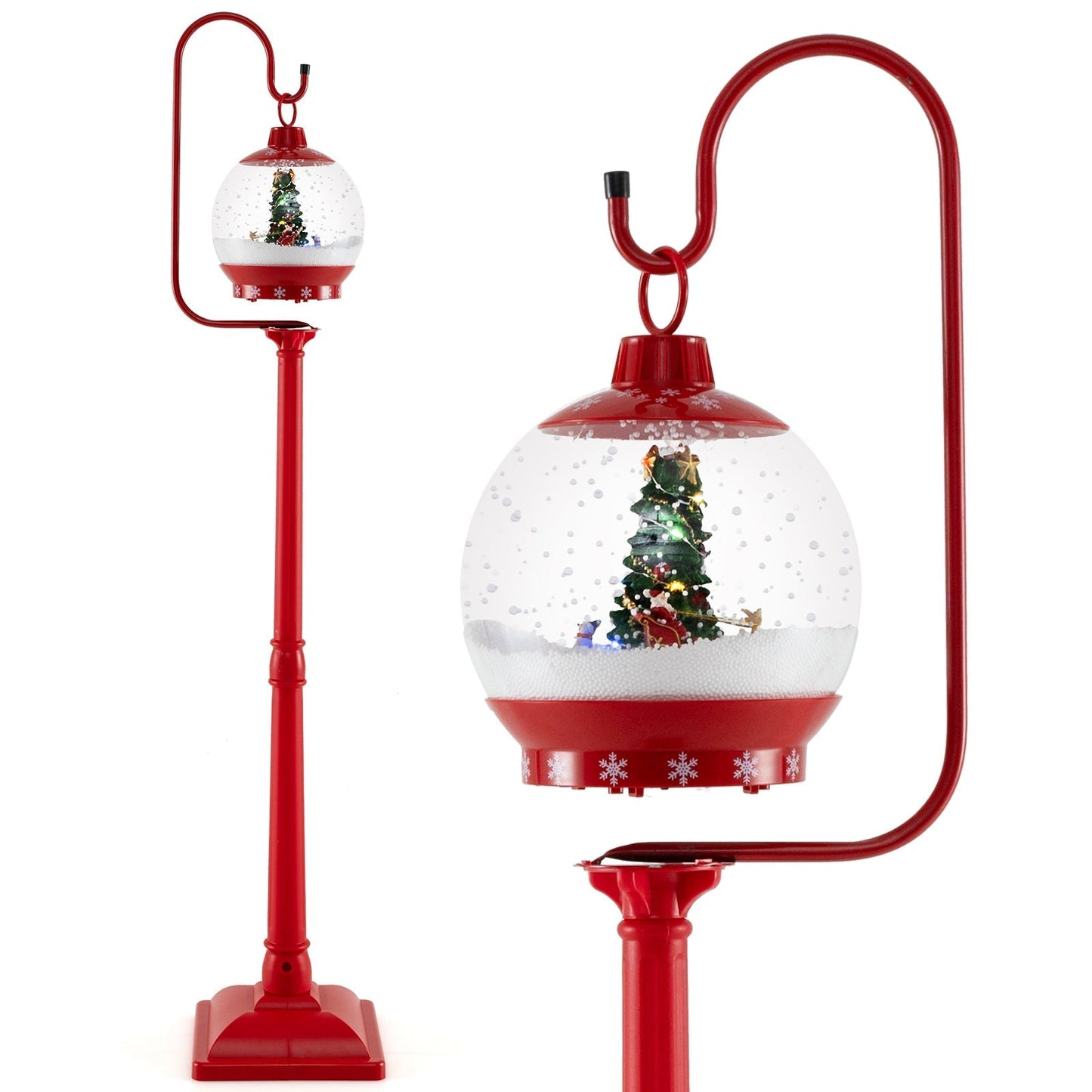 Kerst lamp-post met decoratieve lantern – buiten & binnen kerstversiering
