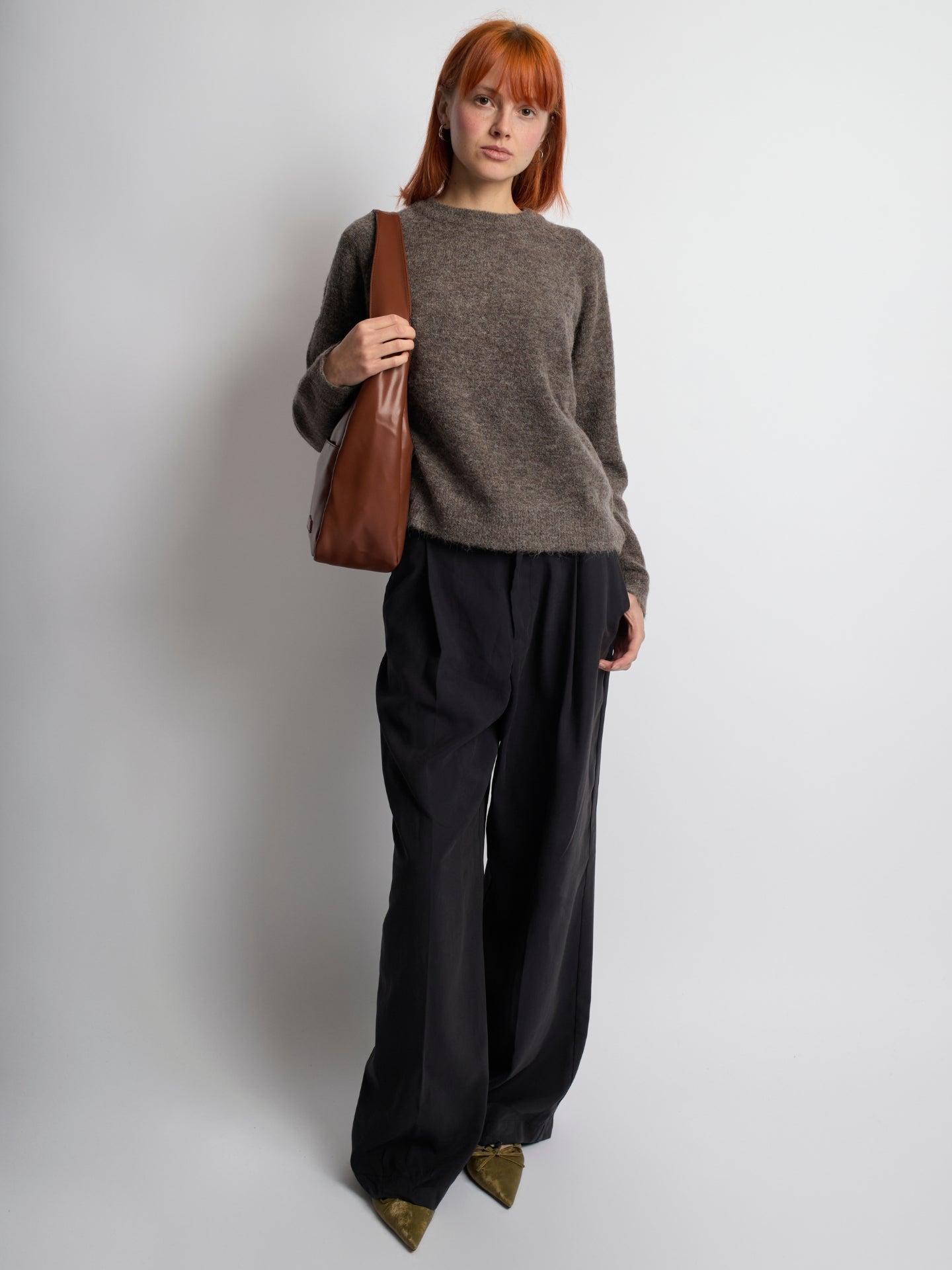 Minimalistische Hobo Schoudertas – Vegan Leer