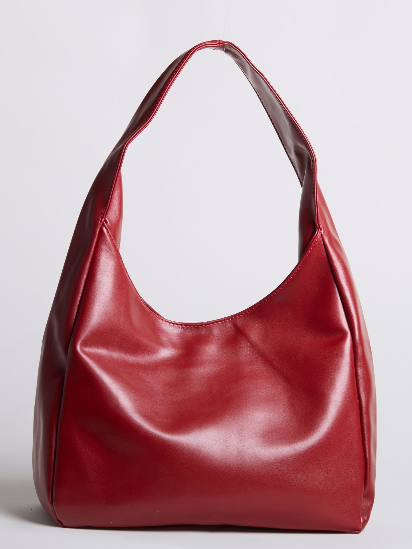 Minimalistische Hobo Schoudertas – Vegan Leer