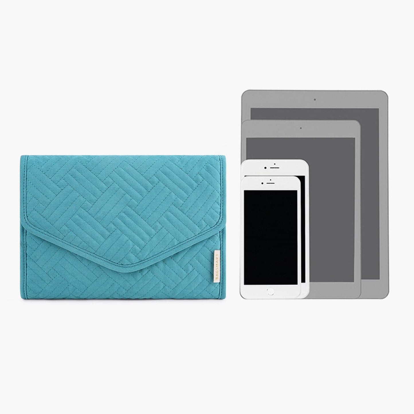Turquoise Sieradentasje – Compacte Envelop Sieraden Organizer voor Reizen