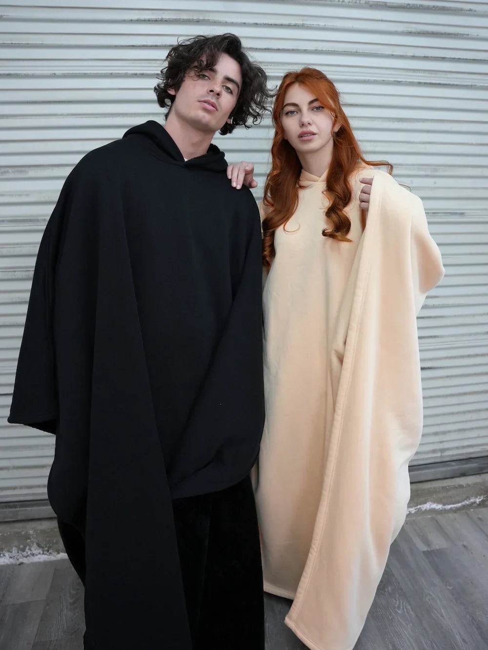 Draagbare Deken met Capuchon – Warme Fleece Poncho voor Thuis & Buiten