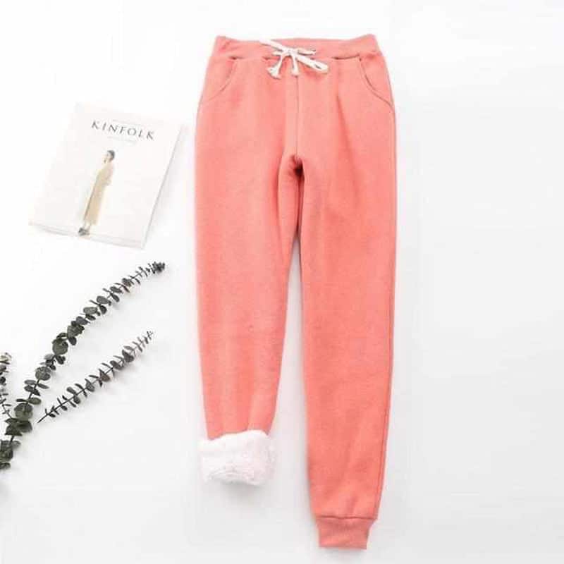 Warme Joggingbroek Dames – Gevoerde Fleece Broek voor Winter