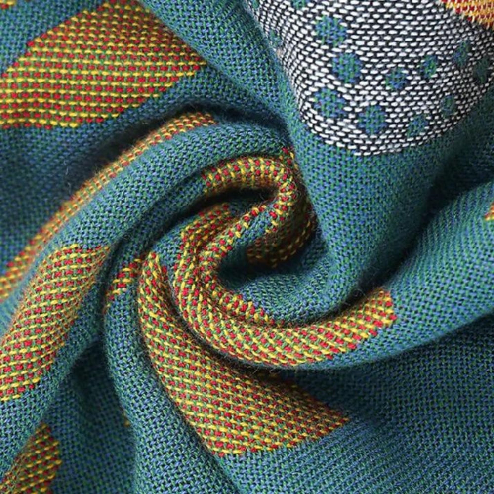 Sierkussenhoes Rechthoekig – Groen Met Geborduurde Vogels en Bloemen – 30x50 cm