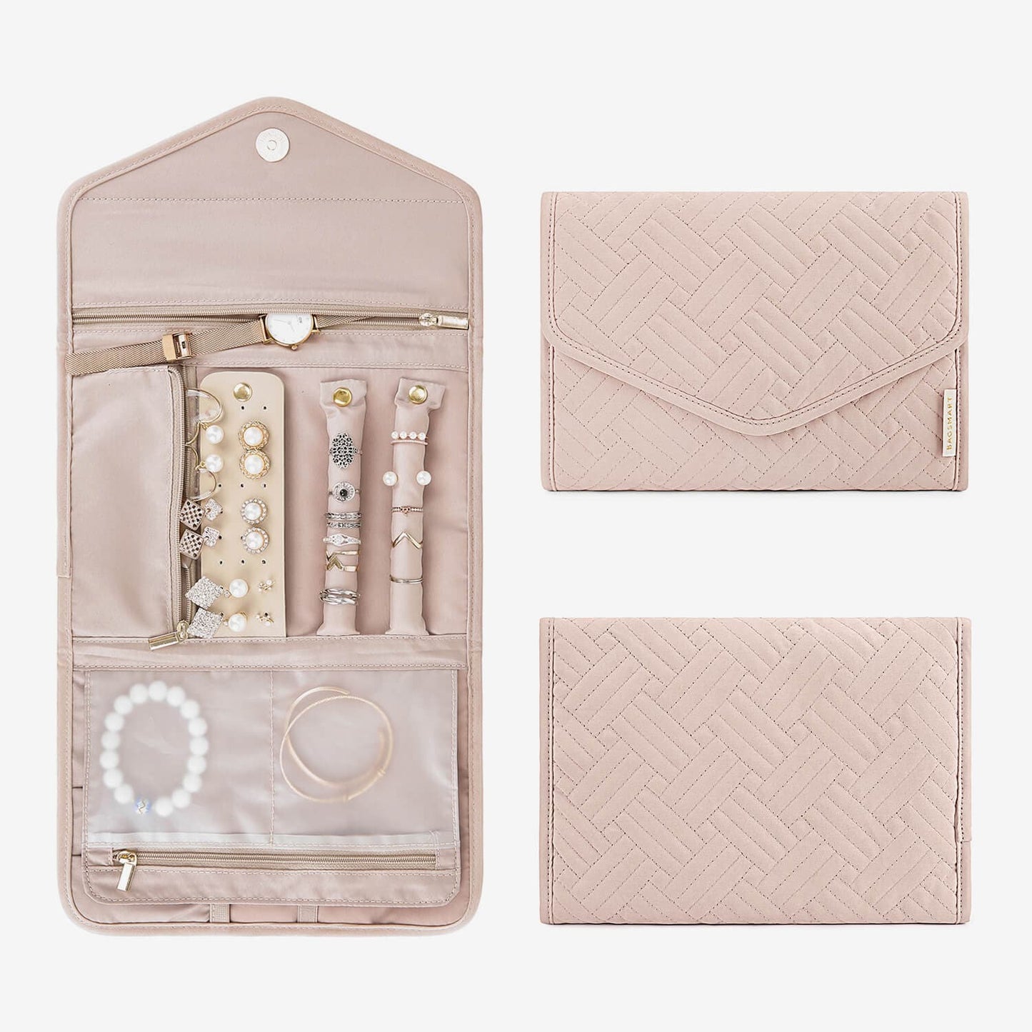 Turquoise Sieradentasje – Compacte Envelop Sieraden Organizer voor Reizen