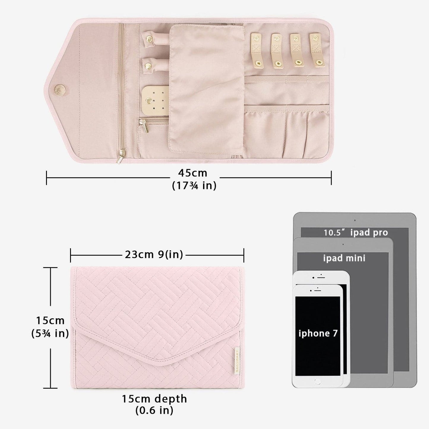 Turquoise Sieradentasje – Compacte Envelop Sieraden Organizer voor Reizen