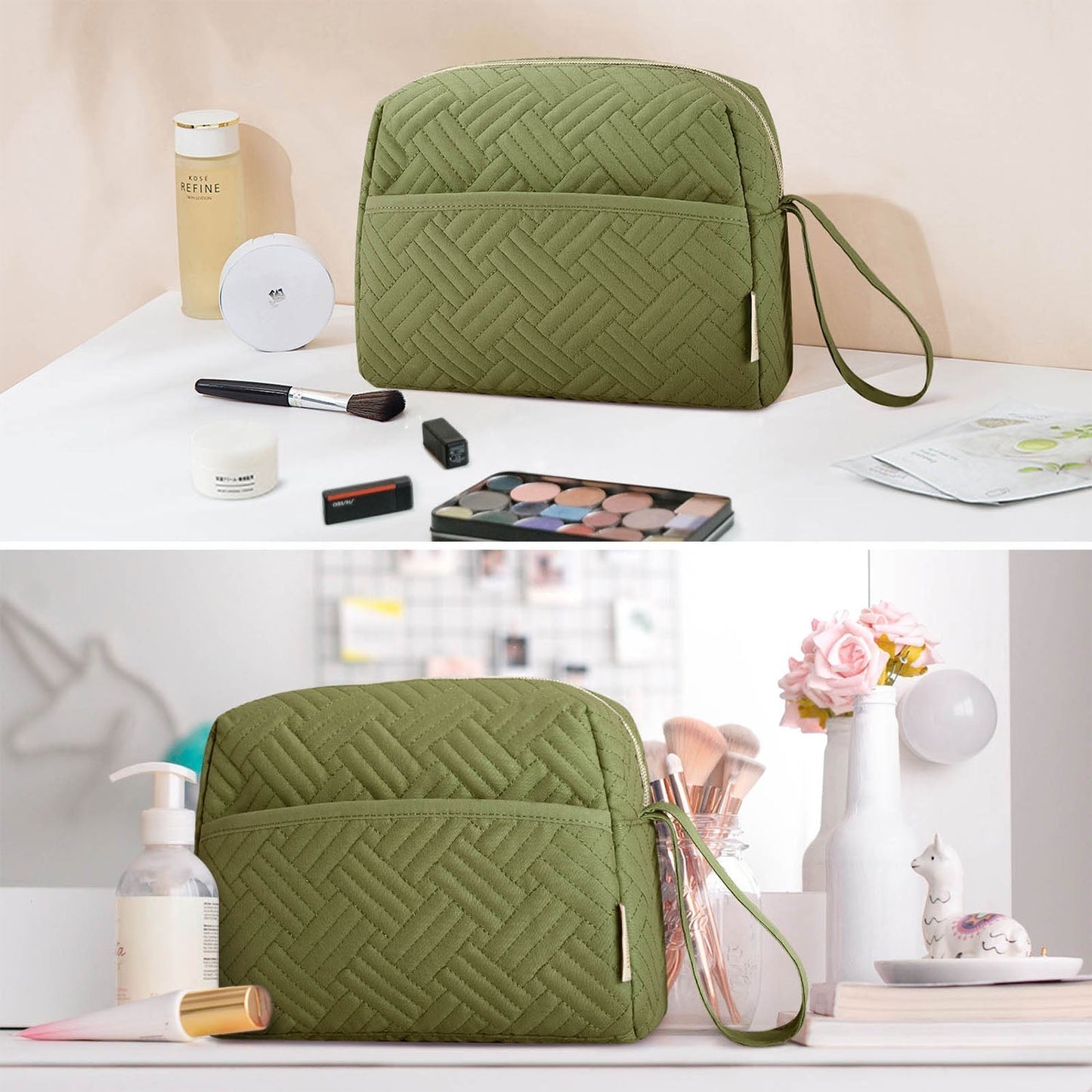 Luxe Toilettas met Polsband – Waterafstotende Make-up & Reis Organizer