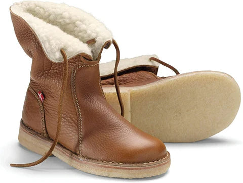Dames Leren Winterlaarzen met Bontvoering – Warme Halfhoge Boots