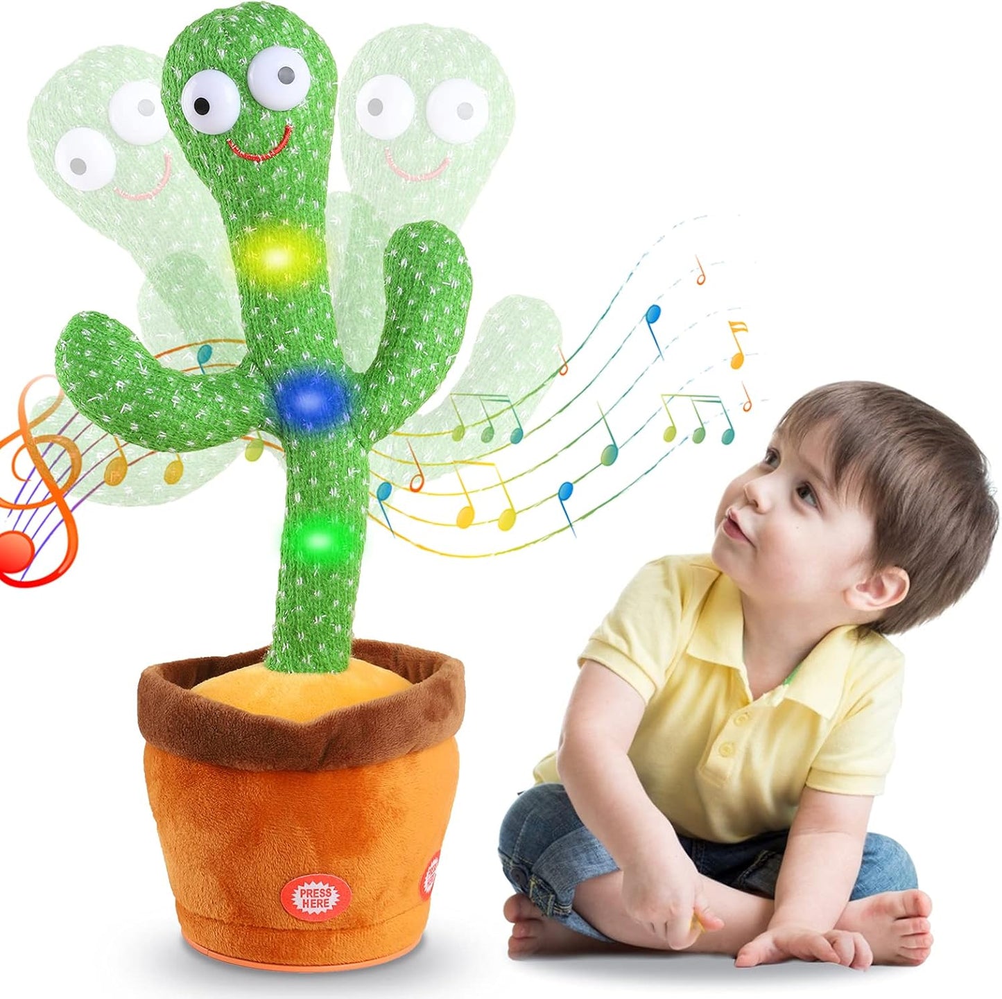 Dansende cactus - Herhaalt Woorden En Zingt Mee - Interactief Speelgoed