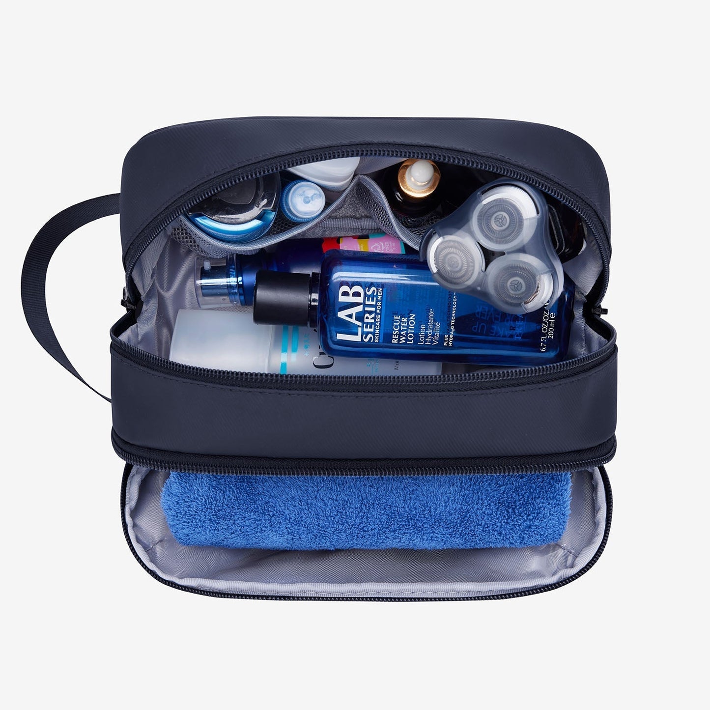 Liorra Toilettas voor Heren – Waterafstotend & Compact met Meerdere Vakken – Zwart of Blauw