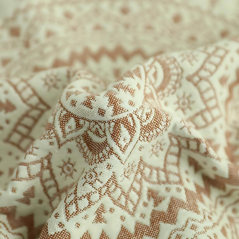 Sierkussenhoes Vierkant – Bohemian Stijl met Mandala Print in Beige – 45x45 cm